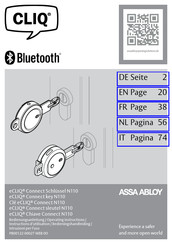 Assa Abloy eCLIQ N110 Bedienungsanleitung