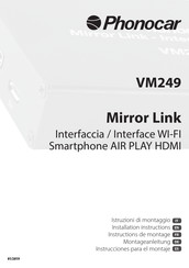 Phonocar VM 249 Mirror Link Montageanleitung