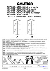 Gautier D02 - ADULIS Bedienungsanleitung