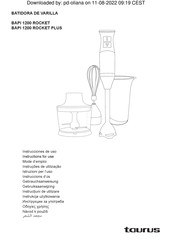 Taurus BAPI 1200 ROCKET PLUS Gebrauchsanweisung