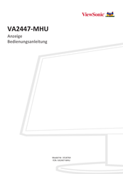ViewSonic VA2447-MHU Bedienungsanleitung