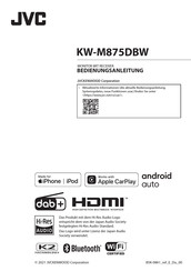 JVC KW-M875DBW Bedienungsanleitung