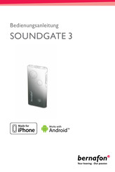 Bernafon SOUNDGATE 3 Bedienungsanleitung