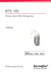 Bernafon VIRON BTE 105 Serie Bedienungsanleitung