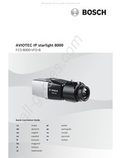 Bosch AVIIOTEC IP starlight 8000 Schnellinstalationsanleitung