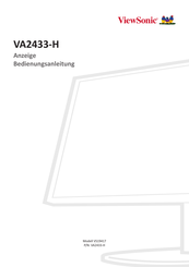 ViewSonic VA2433-H Bedienungsanleitung