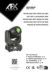 afx light SPOT180LED Bedienungsanleitung