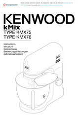 Kenwood kMix KMX750AR Bedienungsanleitungen