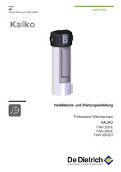 Easylife Kaliko TWH 300 E Installations- Und Wartungsanleitung