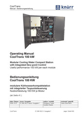 Knurr CoolTrans 100 kW Bedienungsanleitung