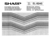 Sharp EL-8245 Bedienungsanleitung