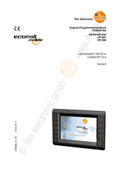 IFM Electronic ecomat 100 CR1085 Original-Programmierhandbuch