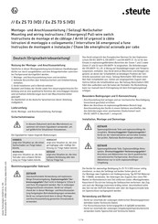 steute ZS 73 Montage- Und Anschlussanleitung
