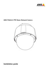 Axis Communications P5654-E Installationsanleitung