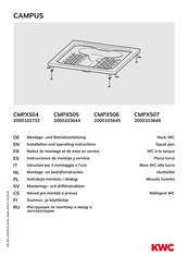 KWC CAMPUS CMPX504 2000102732 Montage- Und Betriebsanleitung