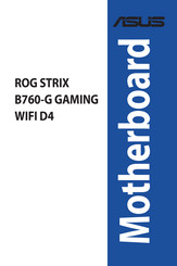 Asus ROG STRIX B760-G GAMING WIFI D4 Bedienungsanleitung