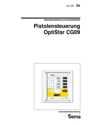 Gema OptiStar CG09 Betriebsanleitung Und Ersatzteilliste