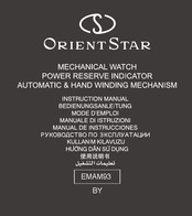 ORIENT STAR RE-BY0004A Bedienungsanleitung