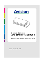 Avision FL-1513B Kurz- Betriebsanleitung