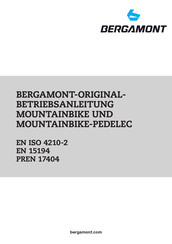 bergamont BERGAMONT-PEDELEC Betriebsanleitung