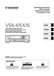 Pioneer VSX-4700S Bedienungsanleitung