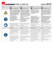 B.E.G. LUXOMAT PD9-S-SDB-GH Bedienungsanleitung