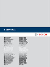 Bosch 1 687 023 777 Benutzerhinweise