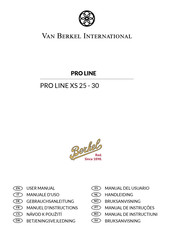 Van Berkel International PRO LINE XS 25 Gebrauchsanleitung