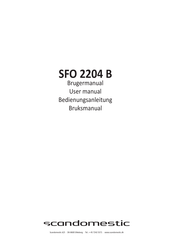 Scandomestic SFO 2204 B Bedienungsanleitung