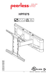 peerless-AV HPF675 Montageanleitung
