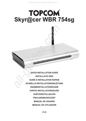 Topcom Skyracer WBR 754sg Schnelle Installationsanleitung