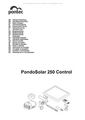 Pontec PondoSolar 250 Control Gebrauchsanleitung