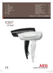 AEG FOEN HT 5643 Bedienungsanleitung, Garantie