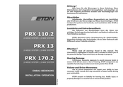 Eton PRX 170.2 Einbau- Und Bedienungsanleitung