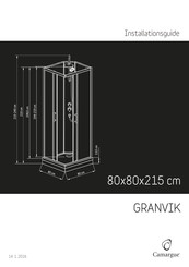 Camargue GRANVIK 80x80x215 Montageanleitung