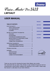 iiyama Vision Master Pro 1413 Bedienungsanleitung