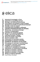 Elica Tube PRO BL/A/43 Montage- Und Gebrauchsanweisungen