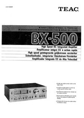 Teac BX-500 Bedienungsanleitung