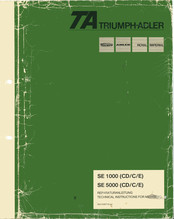Triumph Adler SE 5000 CD Reparaturanleitung
