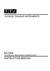 TTI EX752M Bedienungsanleitung