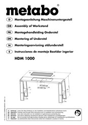 Metabo HDM 1000 Montageanleitung