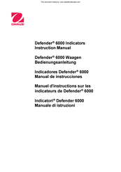 OHAUS i-D61PW2WQS5 Defender 6000 Bedienungsanleitung