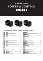 Dometic POWER & CONTROL TEMPRA TLB100 Montage- Und Bedienungsanleitung