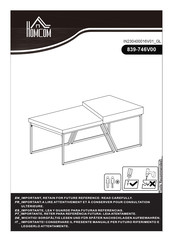 HOMCOM 839-746V00BK Montageanleitung