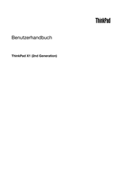 Lenovo ThinkPad X1 (2nd Generation) Benutzerhandbuch