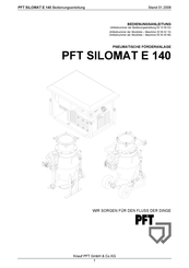 PFT SILOMAT E 140 Bedienungsanleitung