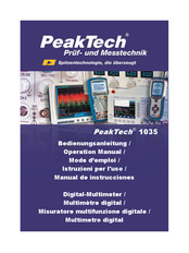 PeakTech 1035 Bedienungsanleitung
