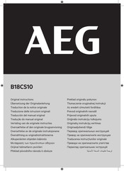 AEG B18CS10 Übersetzung Der Originalanleitung