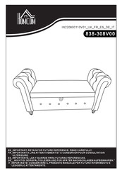 HOMCOM 838-308V00 Montageanleitung
