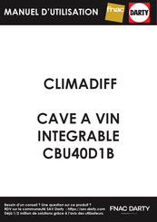Climadiff CBU40D1B Gebrauchsanweisung